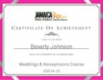 jamaica wedding &amp; honeymoon OA certificate